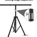 U`King DJ Light Stand for Par Lights - Adjustable Height T-Bar Light Stand, Quick Setup for Stage, DJ Parties, and Concerts