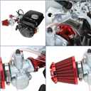 YOXUFA VM22 Carburetor Kit 212cc Carb Replacement for Predator 212cc 224cc Coleman CT200U CT200U-EX BT200X GX160 GX200 196cc 6.5HP Baja Warrior MB200 Axis M200 Mini Bike Go Kart Parts