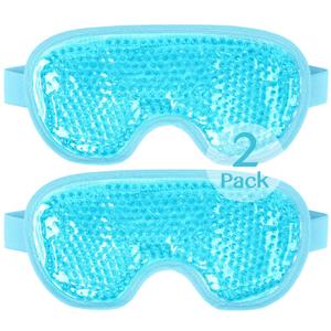 NEWGO Cooling Eye Mask for Puffy Eyes, Cold Eye Mask Eye Ice Pack for After Eyes Surgery, Tension Stress Relief, Itchy Eyes, Headaches, Dark Circles - Blue