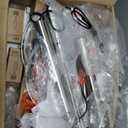 Nintiue Dimmable Floor Lamp - 3 Lights Brushed Nickel Arc Floor Lamps for Living Room,1000LM Modern Tall Standing Lamp with White Shades,Mid Century Tree Floor Lamp for Bedroom,3 LED Bulbs Included