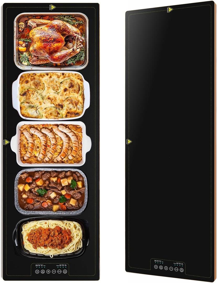 40x14 Inch Electric Warming Trays for Buffets Party - Adjustable Temp (100F-260F) Food Warmers, Buffet Servers and Warmers - Extra Large Hot Plate for Restaurants, Events