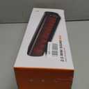 Rythflo 60W Bluetooth Sound Bar, 16 inch Compact TV Soundbar with Remote, 8 Flame Light Modes, Optical/ARC/AUX/RCA Connections, Wall-Mountable Home Theater Speaker for TV, PC, Projector, Gaming