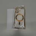 Misscase for iPhone 17 Case with Privacy Screen Protector,[Camera Lens Protector] Clear Magnetic Luxury Plating Case Compatible with MagSafe Elegant Anti-Scratch Case Cover 6.3 Inch Gold