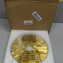 DOVDOV Gold Home Decor Sculpture, Unique Round line Statue, Modern Home Decor, Decorative Panel Statue Gold Decoration for Living Room TV Stand, Office, Bedroom, Dining Table Centerpiece.