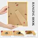 Picture Frames 8x10 2 Pack Made of Solid Wood White for Wall Mounting and Tabletop Display