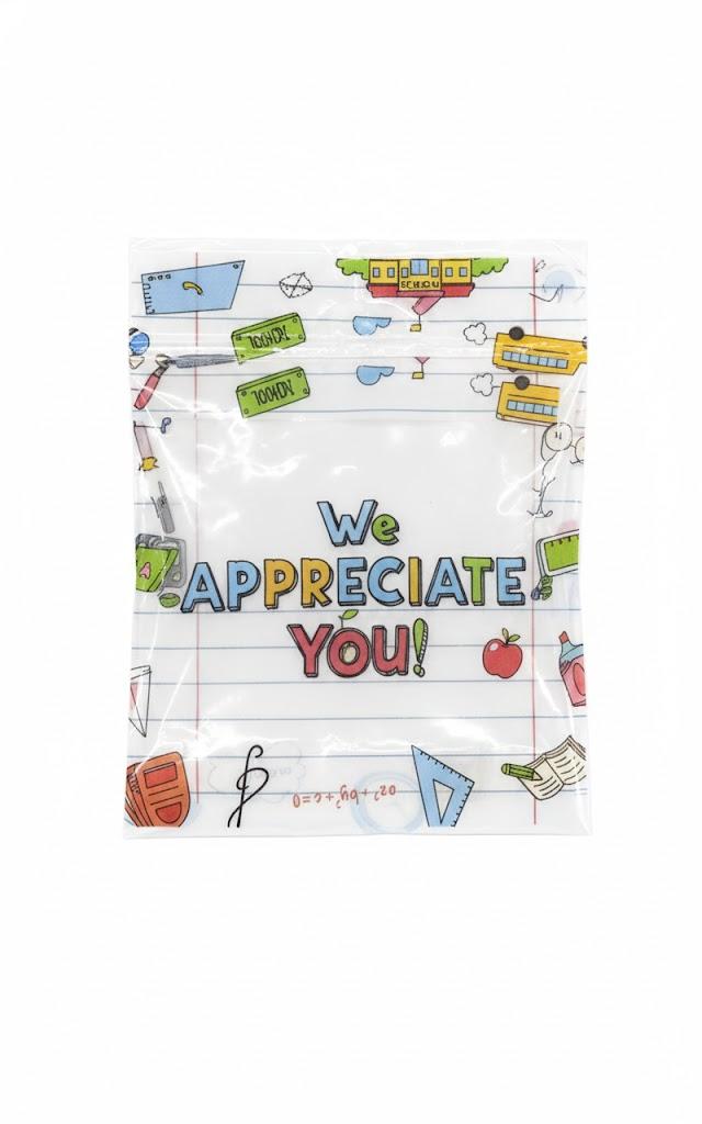  Teacher Appreciation Week: Perfect for holding candies, cookies, or small stationery items, 50 Pcs