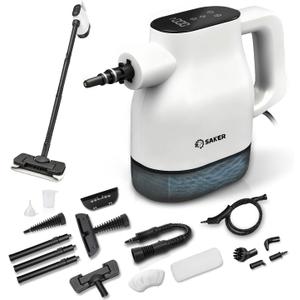 Saker EverSteam Instant-Heat Steam Cleaner for Home,15s Heat-up Handheld Steam Cleaner with Mop Attachment, Lightweight Portable Continuous Refill Steamer for Deep Cleaning of Floor, Car and Kitchen