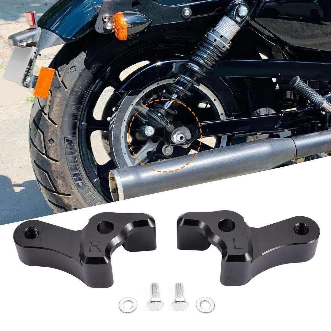 1 Inch Lowering Link Blocks Motorcycle Black Rear Lowering Blocks Kit Fit for Harley Touring Road Glide Street Glide Road King Classic Special Custom CVO 2009-2024 1 Inch Lowering Link Blocks Motorcycle Black Rear Lowering Blocks Kit Fit for Harley Touring Road Glide Street Glide Road King Classic Special Custom CVO 2009-2024