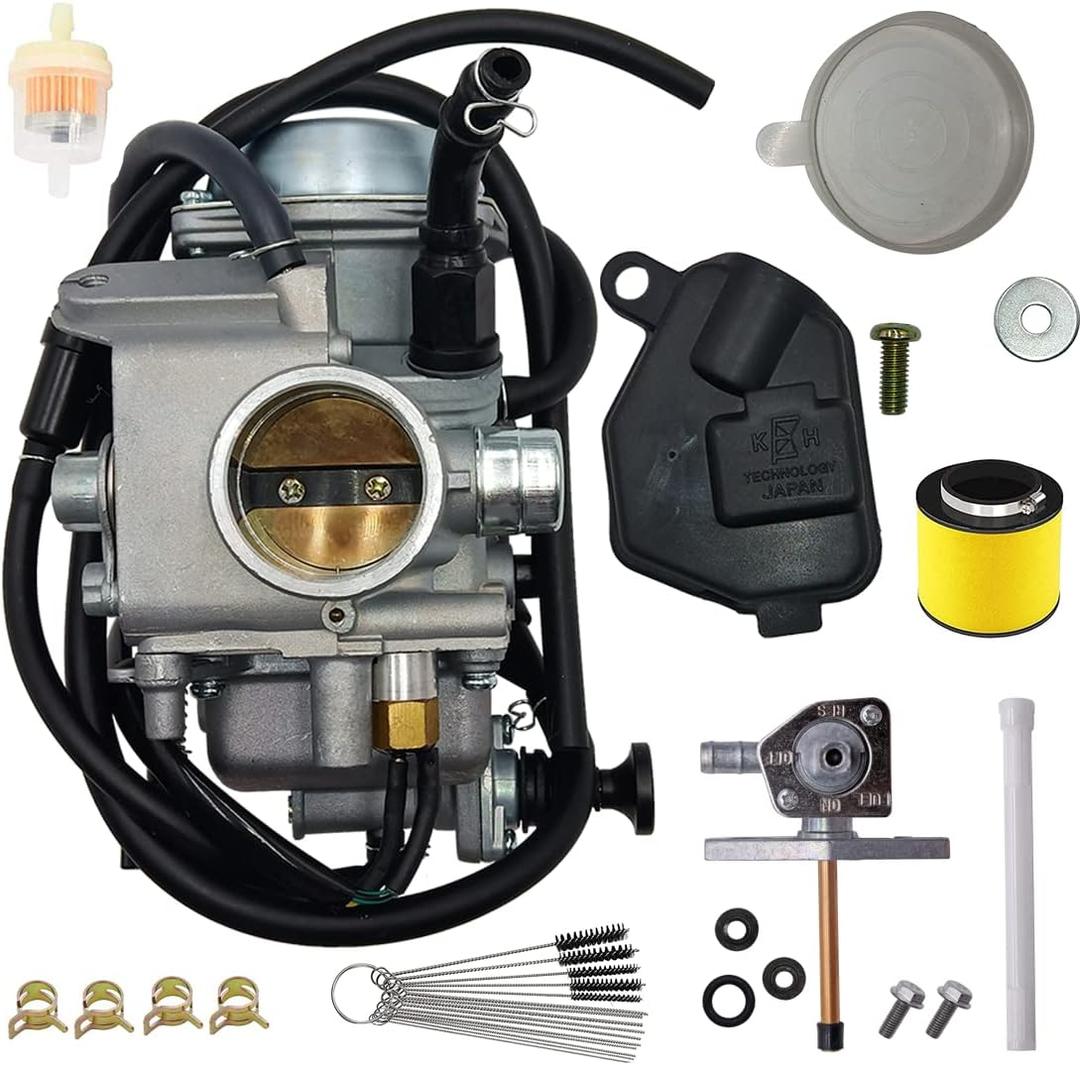 Carburetor Fit for Honda Rancher 350 TRX350TM TRX350FM Rancher ES TRX350TE TRX350FE 2x4 4x4 2000-2006 With Air Filter 16100-HN5-M41 16100-HN5-305
