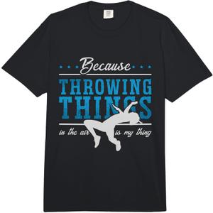 Because Throwing Things in The Field Thrower Track and Field Comfort Colors Adult Heavyweight T-Shirt