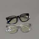 livho High Tech Blue Light Glasses - Advanced Blue Light Blocking Computer Glasses - Screen Fatigue & UV Protection (*B1 Light Black+clear)