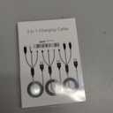 Multi Charging Cable 4ft 3Pack 3 in 1 Charger Cord, Multiple Rapid Nylon Braided Cable USB Charging Cable Multi Phone Charger Cord with Type C Micro Lightning USB Connectors for Cell Phones