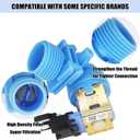 UPGRADED W10327249 WPW10327249 Dishwasher Water Inlet Valve, Dishwasher Water Valve Replacement Part W10316814 W11130743