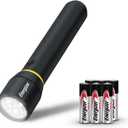 Energizer LED Flashlight Vision PRO, Ultra Bright 1000+ Lumens, IPX4 Water Resistant, Aircraft-Grade Aluminum LED Light, Rugged Metal Flash Light for Outdoors, Emergency Power Outage, Black