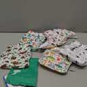 wegreeco Cloth Diapers 6 Pack with 6 Inserts & 1 Wet Bag, Washable Cloth Diapers for Babies, One Size Adjustable Reusable (Forest, Animals)