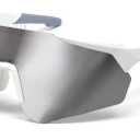 Polarized Bluetooth Sunglasses for Men,Sport Smart Glasses for Women with Open Ear Music Speakers,Built-in Mic,UV Protection Running Baseball Sunglasses, Cycling Glasses(Silver)