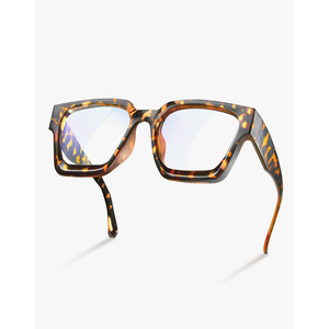 livho Oversized up to 99% Blue Light Blocking Glasses for Woman - Rectangle Fashion Glasses for Computer, Chic Preppy Frame