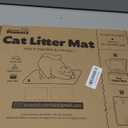 Cat Litter Mat - 23.2'' x 14.6'' Small Litter Trapping Mat, Easy to Clean Litter Box Mat, Waterproof, Urine-Proof, Non-Slip Kitty Litter Mats for Floor, Grey