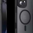 Magnetic for iPhone 16 Cases with Privacy Screen Protector & Full Camera Cover,[Non-Yellowing] Compatible with MagSafe for 16 6.1'' Case Men,Black