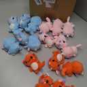 Motionchic Axolotl Valentines Day Gifts 17Pack Axolotl Plush Keychains with Valentines Gifts Cards, Cute Plush Keychains for Friends Exchange Party Favors