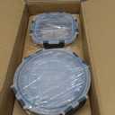 M MCIRCO 24-Piece Glass Food Storage Containers with Upgraded Snap Locking Lids,Glass Meal Prep Containers Set - Airtight Lunch Containers, Microwave, Oven, Freezer and Dishwasher (Gray)