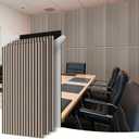 WoveN SounD Acoustic Panels, Black, 4 Pack, 47.2x23.6 in | Self-Adhesive, Peel and Stick, NRC 0.95, Refined Sound, Echo Reduction, Studio, Home, Office, Gaming Room