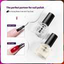 OpenLive Reflective Nail Polish 12 Colors With Base Coat and Top Coat Glitter Red Bule Purple Green Nail Polish Set Quick Dry Sparkle Winter Manicure Long Lasting for Holiday Gift Giving 5ML