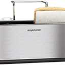 simplehuman Slim Sink Caddy Sponge Holder, Brushed Stainless Steel, Silver