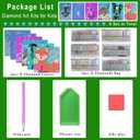 WOOPAOD Diamond Painting Kits for Kids, 6Pcs Kids Diamond Art Animal 5D Diamond Gem Art by Number Dotz Kits Art and Crafts for Ages 6-8-10-12 Girls Boys for Birthday Halloween Christmas Gifts (6PCS)