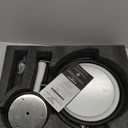 GURUN 10X Magnifying Makeup Mirror with Light - Wall Mounted Dimmable LED Mirror, 3 Color Modes Touch Screen, Rechargeable Brass Cosmetic Mirror with Adjustable Arm (Black and White)