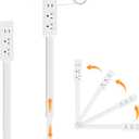 Electrical Outlet Extender Features USB-A,USB-C,2 AC Outlets,Wall Power Socket Expander Stick,Extendable Rotating Electric Outlet Plug Adapter Nightstands,Sofa,Desks and More Hard to Reach Space (B01)