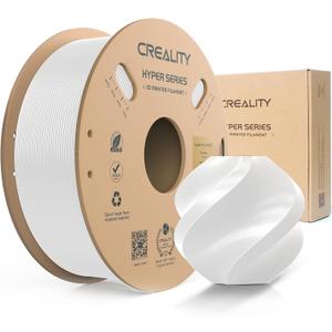 Creality Hyper PLA Filament 1.75mm:30mm/s - 600mm/s Print Range, High Flow Speedy 3D Printer Dimensional Accuracy +/- 0.02 mm, Rapid PLA Fits for Most FDM 3D Printers 1KG White
