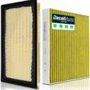 Engine & Cabin Air Filter Set for Ford Explorer 2.3L 3.0L (2020-2025), for Police Interceptor Utility V6-3.0L (2020-2025), for Lincoln Aviator V6-3.0L (2020-2025). Replace FP89, FA-1884