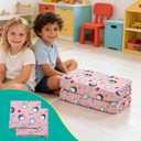 2PCS Cover Replacement Compatible with Kindermat 4 Section Rest Mat,Pink,Soft Breathable and Washable Sheet for Preschool Kindergarten Toddler Daycare(Mat Not Included)