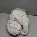 Simmore Decorative Throw Pillow Covers 24x24 Set of 2, Soft Natural Plush Flannel Double-Sided Fluffy Couch Euro Sham Pillow Covers for Sofa Living Room, Cream White