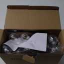 Bosceos 50FT Outdoor G40 LED Globe String Lights Dimmable Waterproof Shatterproof Light Strings with 25 Bulbs Connectable Commercial Hanging Lights for Christmas Patio House Backyard Balcony Party (50FT-Warm White, Black)