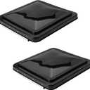 2 Packs 14 Inch RV Roof Vent Cover Replacement Vent Lid Black for Camper Trailer Motorhome (Black 2-Pack), 15" x 15" x 2"