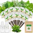 Gourmet Herbs Seed Pod Kit for AeroGarden, iDoo, Ahopegarden, MUFGA Hydroponics Garden with Basil, Parsley, Thyme, Mint, Cilantro, Dill, Oregano - Compatible with All Hydroponics (12-Pod)