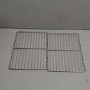 Linkidea Metal Grate Cooling Rack Pack of 2, Stainless Steel Baking Cooling Rack Rectangle 7.8'' x 10.2'', Oven Safe Grid Wire Racks for Roasting Disposable Pan (Silver)