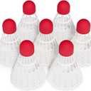 EAGLES 7 Pack Plastic Badminton Birdies - Bedminton Shuttlecocks - Not Recommended for Professional Players - Birdie Ball for Indoor and Outdoor - Backyard Sports Games Shuttle Balls