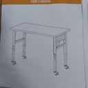 48" Adjustable Workbench, 2000 Lbs Capacity Rubber Wood Heavy Duty Work Table, 29.5"-39.4" Height Adjustable Workbench with Scales, Lockable Wheels & Pegboard, for Garage Workshop Office