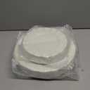 NZVCN 60 Pcs Ivory Plates, Wave Edge Design Disposable Plastic Plates for 30 Guests, Fancy Party Dishes 7 inch Dessert Plate and 10 inch Dinner Plate for Party, Bridal Shower