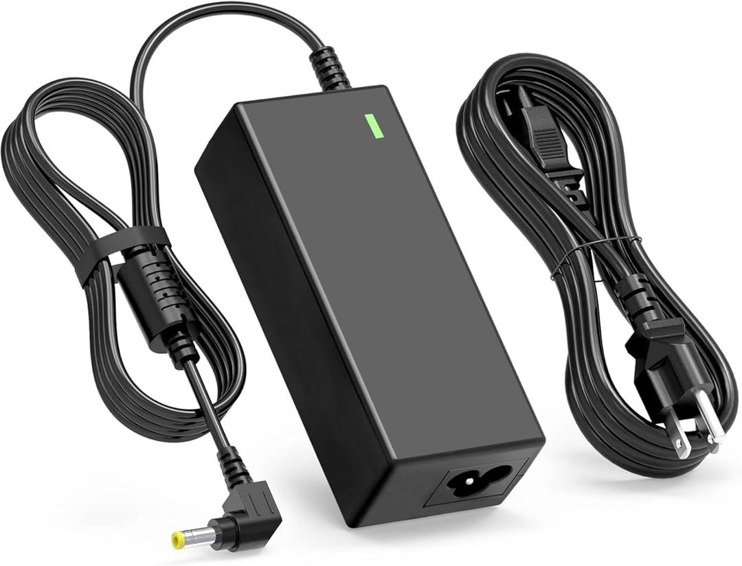 19V Power Cord Compatible with HP Monitor 20" 21.5" 23" 23.8" 25" 27"; 22cwa 25vx 22bw 23bw 23cw 24ea 24es 25bw 25es 25xw 27bw 27xi 27er Power Supply IPS LED Backlit Full HD Display (3 Prong Plug)