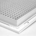 16" x 24" or 24" x 16" Cube Core Eggcrate Return Air Grille - Aluminum Rust Proof - HVAC Vent Duct Cover - White [Outer Dimensions: 17.75 x 25.75]