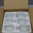 SUPMIND 12pcs Glass Bud Vase Set, Small Clear Flower Vases for Centerpieces in Bulk, Mini Vintage Vase for Wedding, Home,Table Decoration