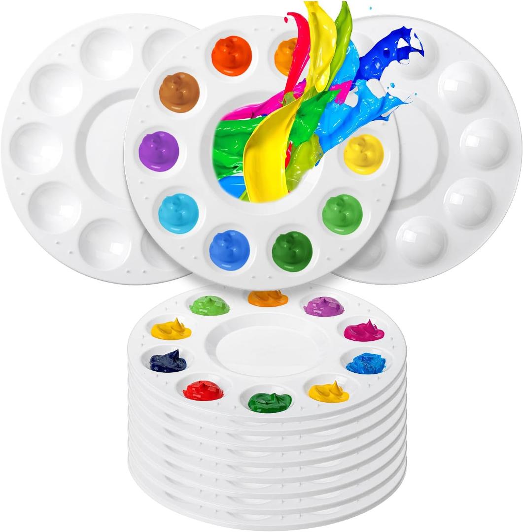 Mr. Pen 8Pack Paint Tray Palettes - Plastic Paint Trays for Kids & Adults