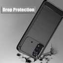 Case for Xiaomi Poco M4 Pro 4G Case, MZB0B5VIN Case, Ultra Slim Phone Cover with Shock-Absorption Carbon Fiber TPU Rubber Protective Cases for Xiaomi Poco M4 Pro 4G Black