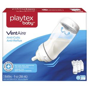 Playtex Baby Ventaire Anti Colic Baby Bottle, BPA Free, 9 Ounce - 3 Count