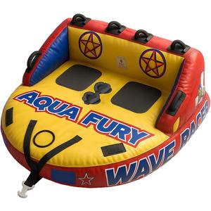 Towable Tubes for Boating, Boat Tube for Tubing, Towables Boats Inflable Tube, Towable Rider Deck with Full Nylon Cover for Water Sports (1-2 Riders)