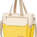 Lunch Box Lunch Bag Women, Leakproof Insulated Lunch Cooler Bag for Women, Large Lunch Tote Bags Adults(Yellow,16.2L)